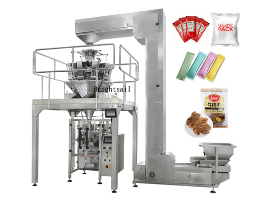 آلة تعبئة الأكياس الأوتوماتيكية العمودية Vffs لصناعة المواد الغذائية